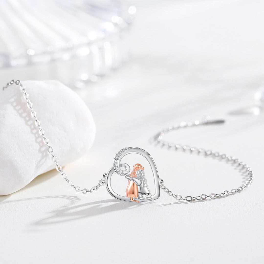 Pulseira de Amizade Ajustável com Tema de Cachorro