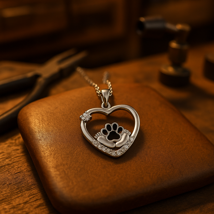 Corrente de Patinha Com Cúrcuma com Zircônia - Companheiros Leais